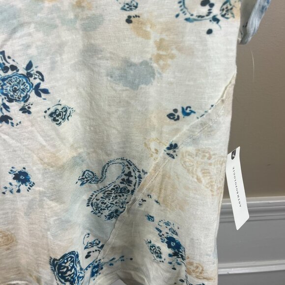 Pilcro Blue and Cream Short Sleeve Tee NWT - Picture 4 of 8